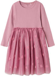 NAME IT rochie fată cu mâneci lungi mov (142750)