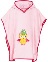 Playshoes poncho cu glugă pentru fete lightpink/pink (1254F1)