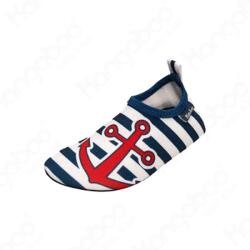 Playshoes Pantofi apa, plaja, baieti, marinar, 18/29 albastru/alb cu dungi albe/marină (115101)