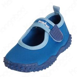 Playshoes Pantofi de apă, plaja, cu velcro, unisex, albastru, 18/31 albastru-albastru (F1EBC)