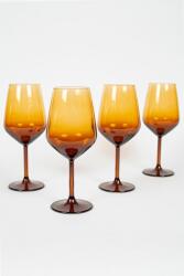  Hermia Wine Glass Set (4 Pieces) Amber New Iconic 490 - Amber