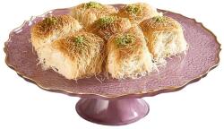  Hermia Cake Serving Plate Damson Goblen - Damson