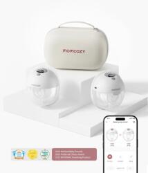Momcozy Pompa de san Momcozy Hands-free dubla M5 Smart Grey, control prin aplicatie (MOM-BP380-GR71000B00105-C) - exclusivmag