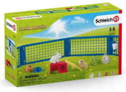 Schleich Pentru iepuri de casă și porcușori de guineea (SLH42500) Figurina