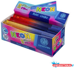 Astra Vonalzó ASTRA PEN neon háromszögletű