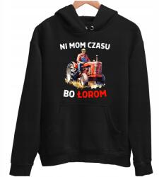JHK Unisex pulóver ajándékba gazdáknak Traktor Nincs időm, mert szántok Születésnap XL