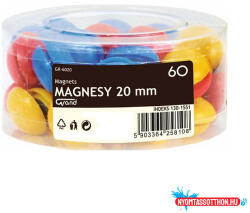 GRAND Táblamágnes GRAND 20mm 60 darabos vegyes színű