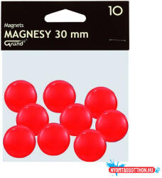 GRAND Táblamágnes GRAND 30 mm piros 10 darabos