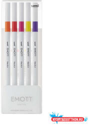 uni Tűfilc UNI EMOTT 5 darabos 0, 4mm (narancs, cinóber, pink, citromsárga, fukszia)
