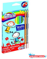 Fiorello Színes ceruza FIORELLO háromszögletű 12+2 darabos