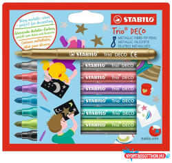 STABILO Filctoll STABILO Trio Deco 8 darabos