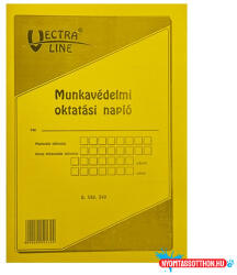 VECTRALINE Nyomtatvány munkavédelmi oktatási napló VECTRALINE A/4 álló 20 lapos
