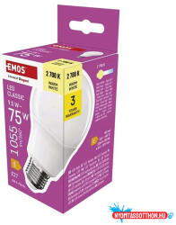 EMOS LED izzó EMOS E27 9, 5W meleg fény 2700K
