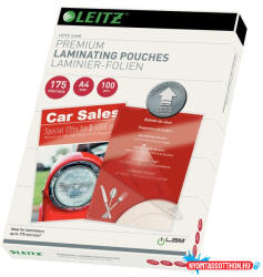 LEITZ Lamináló fólia LEITZ A/4 175 mikron fényes 100 lapos