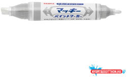 Zebra Lakkmarker kétvégű ZEBRA Mckie olajbázisú vastag 2-8 mm ezüst