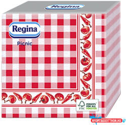 Regina Szalvéta REGINA Picnic 1 rétegű 33x33 cm 1/4 hajtogatott 45 lapos magyaros paprikával díszített