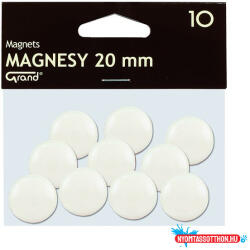 GRAND Táblamágnes GRAND 20mm fehér 10 darabos