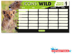 Ars Una Órarend ARS UNA egylapos kétoldalas Icons of the Wild-Lions