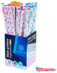 Astra Grafitceruza ASTRA PEN pink-blue háromszögletű HB 48 darabos