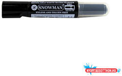 SNOWMAN Táblamarker SNOWMAN patronos kerek fekete