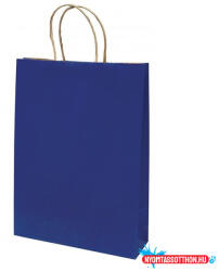 Creative Dísztasak CREATIVE Classic Simple L 26x35x8 cm kraft egyszínű sötétkék sodort füles
