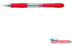 Pilot Golyóstoll PILOT Super Grip Ball Point Pen Fine nyomógombos piros