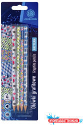 Astra Grafitceruza ASTRA PEN Patterns háromszögletű HB 4 db/bliszter