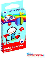 Fiorello Zsírkréta FIORELLO kerek hegyezett 6 színű