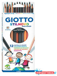 GIOTTO Színes ceruza GIOTTO Stilnovo hatszögletű bőrszínű 12 darabos
