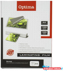 OPTIMA Lamináló fólia OPTIMA A/4 125 mikron fényes 100/csom