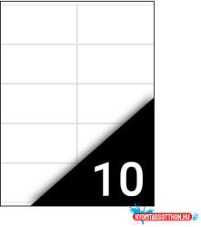 Fortuna Etikett FORTUNA 105x57mm univerzális 1000 címke/doboz 100 ív/doboz