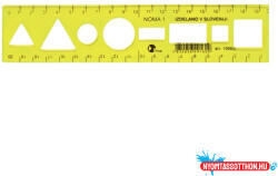 Optima Sablon vonalzó OPTIMA fluor 20cm