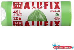 Alufix Szemeteszsák ALUFIX 45L 15 mikronos zárószalaggal zöld 20 darabos