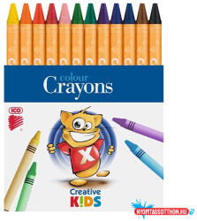 ICO Zsírkréta ICO Creative Kids kerek hegyezett 12 színű