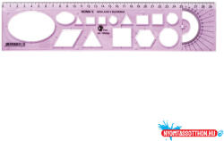 Optima Sablon vonalzó OPTIMA pink 30cm
