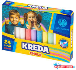 ASTRA Táblakréta ASTRA FUN kerek 10 színes + 14 fehér