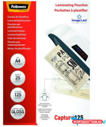 Fellowes Lamináló fólia FELLOWES A/4 125 mikron fényes 25/csom