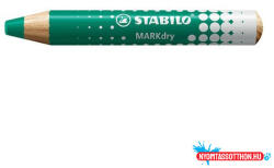 STABILO Jelölőceruza STABILO MARKdry fehér táblákhoz és flipchartpapírhoz vastag kerek heggyel zöld