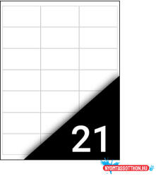 Fortuna Etikett FORTUNA 63, 5x38, 1mm univerzális 2100 címke/doboz 100 ív/doboz