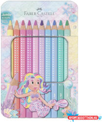 Faber-Castell Színes ceruza FABER-CASTELL Sparkle jumbo fém dobozos 10 darabos készlet