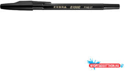 Zebra Golyóstoll ZEBRA B1000 eldobható kupakos 0, 7 mm fekete