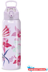 Ars Una Kulacs duplafalú ARS UNA 3D fém BPA-mentes 700 ml Beach Flowers-Purple
