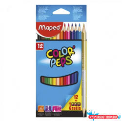 Maped Színes ceruza MAPED Color Peps Star háromszögletű 12+1 darabos