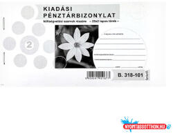 Nyomtatvány kiadási pénztárbizonylat költségvetési szervek részére fekvő 25x2 lapos - nyomtassotthon