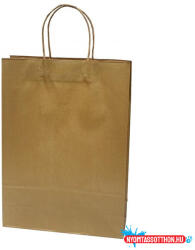 Creative Dísztasak CREATIVE Classic Simple XL 31x42x11 cm kraft egyszínű arany sodort füles