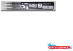 Pilot Tollbetét roller PILOT Frixion Clicker/Ball radírozható 0, 25 mm fekete 3 darabos