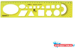 Optima Sablon vonalzó OPTIMA fluor 30cm