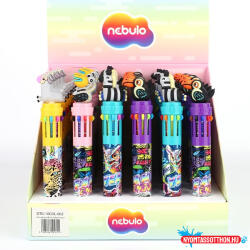 Nebulo Golyóstoll NEBULO 0, 7 mm 10 színű Safari