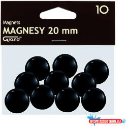 GRAND Táblamágnes GRAND 20mm fekete 10 darabos