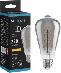 Mexen Vintis, LED izzószálas izzó E27, ST64, 4 W, meleg fehér 2200K, füstszínű, L162-E27-0422-70 (L162-E27-0422-70)